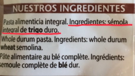 comprobar listado de ingredientes